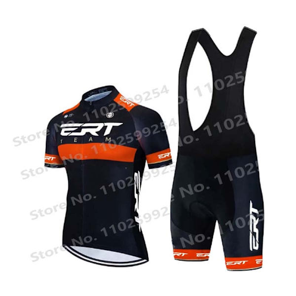 Nytt Set 2023 ERT Man Sommar Cykeltröja Kortärmad MTB Cykel Cykelkläder Cykel Sportkläder Maillot Ciclismo Purple XS