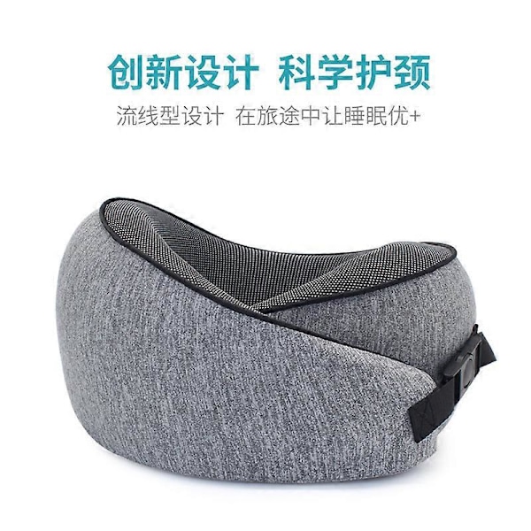 U-formet pute memory foam nakkepute grenseoverskridende sakte rebound bilreise nakke nakkepute spot engros nakke U-formet pute WD blomst grå Velcr