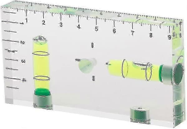Mini-vattenpass med hög precision, tvåvägs, transparent och magnetisk