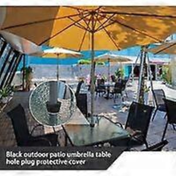 2X Gummi Paraply Kegle Kile til Parasolfod Holder Hul Prop Bord Terrasse Paraply 1.5inch/38mm -Versailles