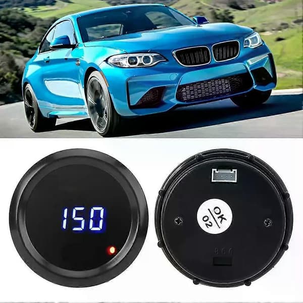 52 mm digital oljetermometer med sensor - 40~150 blå display temperaturmätare