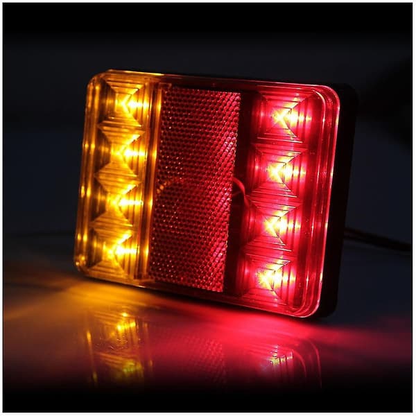 8 Led Dc12v Vanntette Baklykter Baklys For Tilhenger Lastebil Båt