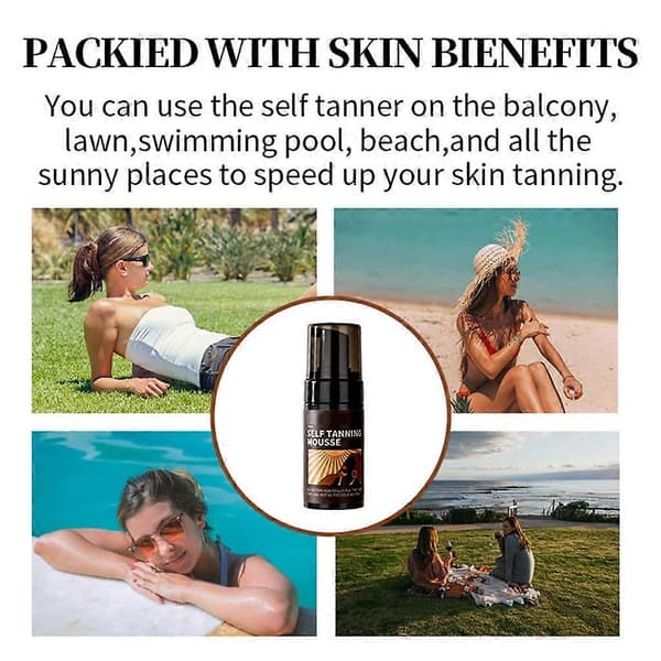 Body Quick Tanning Spray Tan Bronzer Solfri Påføring Strandlotion Solfri
