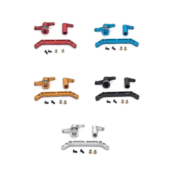 Metallstyrningsaggregat Styrningsbellcrank-set för Jlb Racing Cheetah 11101 21101 J3 Speed 1/10 Rc
