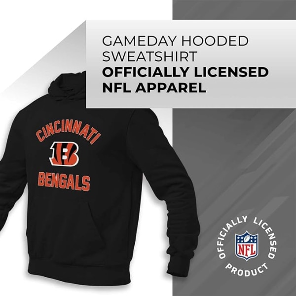 Team Fan Apparel NFL Adult Game Day -huppari - polyesterivillapuuvillasekoitus - Pidä lämpimänä ja edustaa joukkueesi tyyliä style 13 3XL