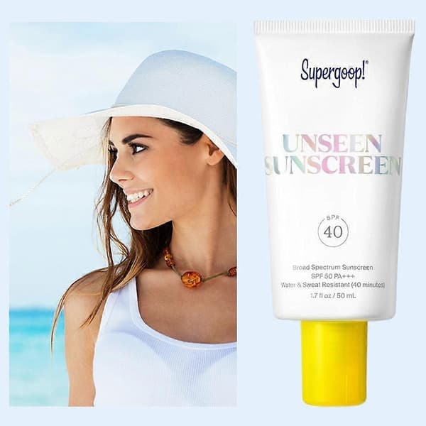 Supergoop Usynlig Transparent Solcreme, SPF40 Lysnende Solcreme-50ml 1pc