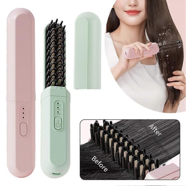 Rettekam med negative ioner for skånsom styling for kvinner og studenter Sakura Pink