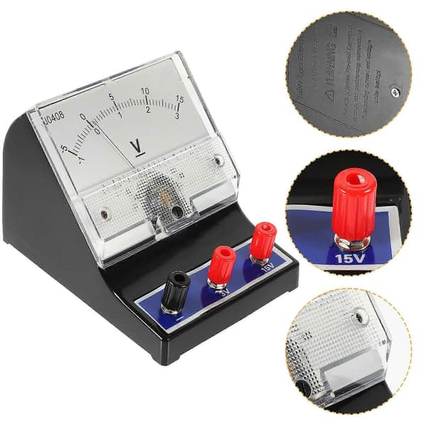Voltmeter for undervisning i elektrisitetseksperimenter, perfekt for akademiske miljøer