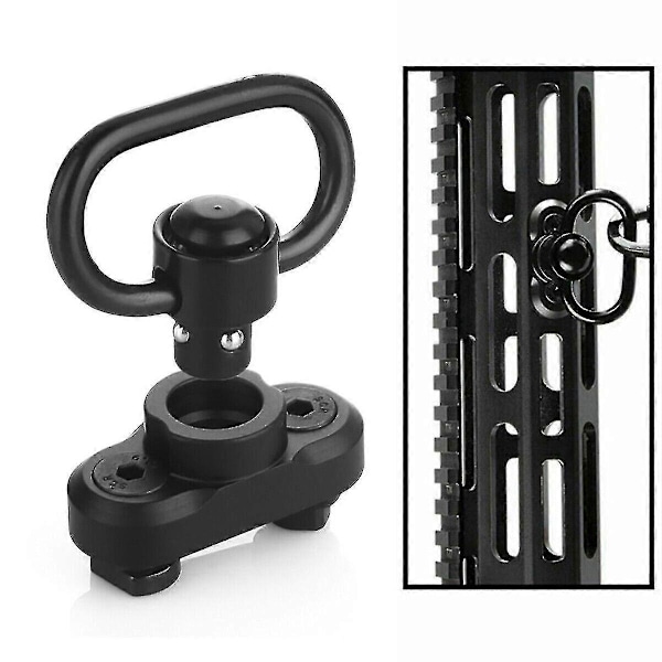 Sling Swivel Mount Base Rask Avtakbar Key Mod Airsoft Håndvern Skinne