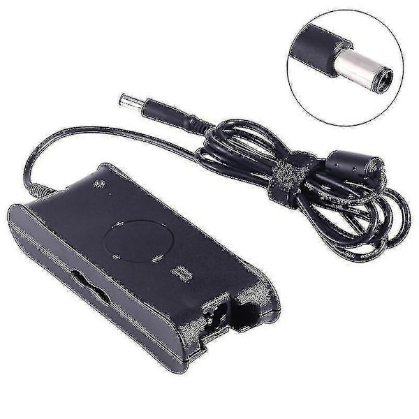 19.5V 3.34A 7.4 X 5.0mm Laptop Notebook Strömadapter Laddare Med Strömkabel För Dell(svart)