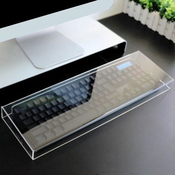 Tastatur Støvdække Transparent Stærk Akryl Tastaturdække Let At Rengøre Desktop Tastatur 375x15 Y