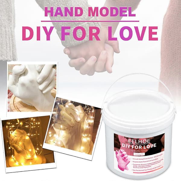 Souvenir Håndstøbekit DIY Gipsstatue Modeleringskit Håndholdt Håndform