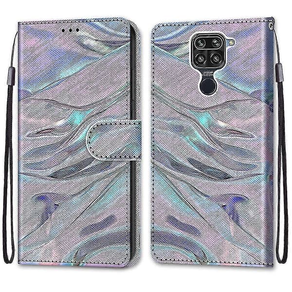 Krydset tekstur etui til Xiaomi Redmi Note 9 / 10x 4g Fluorescerende vandtekstur TWXG