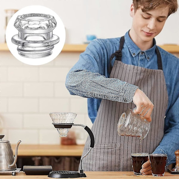 Kaffeperkolator Kande Udskiftning 4 Stykker Glas Perkolator Top Udskiftning Glas Kaffe Perkolator Dele Transparent Kaffekande Glas Top, 1.37 Tommer