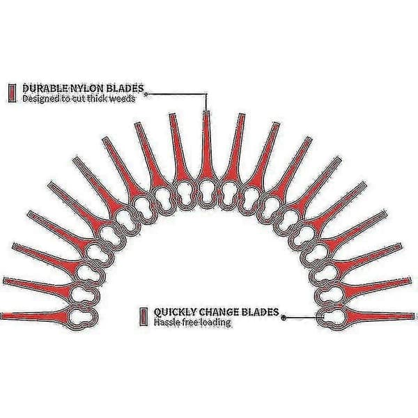 50 blade til Ferrex Aldi Far 20-i trimmer, Ferrex ledningsfri trimmer erstatningsblade