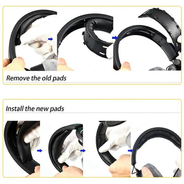 Komfortable ørebjelke myke puter for DT700 headset hodebøyle øreputer