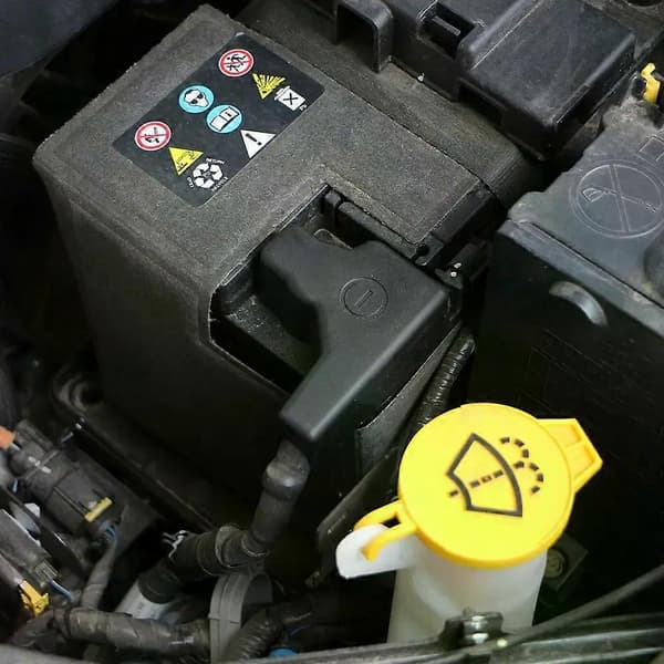 ABS Bilbatteri Anode Negativ Elektrode Beskyttelsesdæksel til Jeep Compass MP 2017 - 2022 Interiørtilbehør