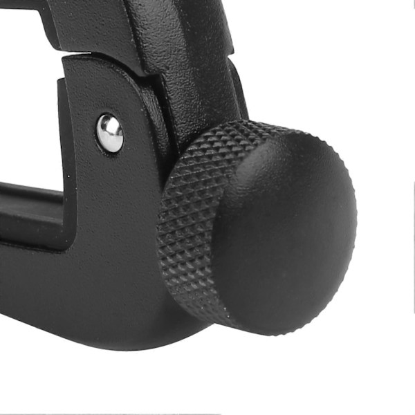 Zink Legering Akustisk Gitarr Capo Professionell Justerbar Silikonklämma för Bas Ukulele Violin Svart