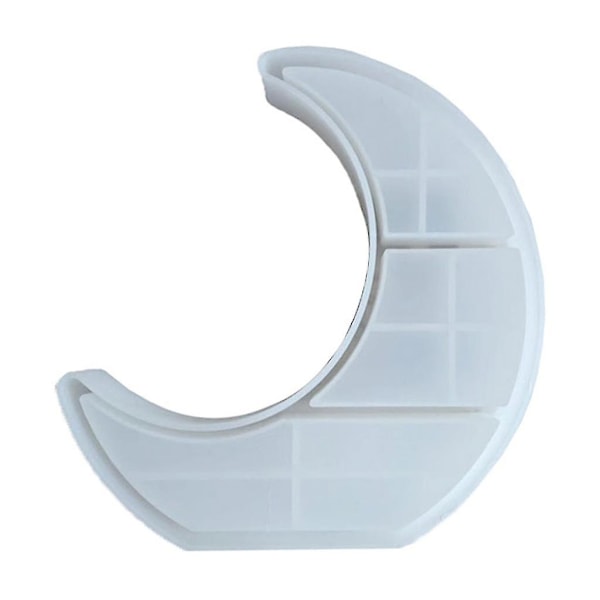 Måneform Bakke Silikoneform Halvmåne Smykke Display Stand Rack Støbeform-fg
