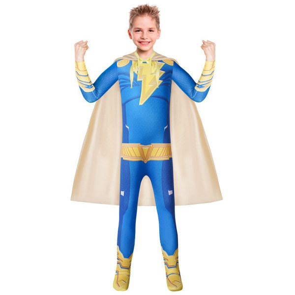 2023 Halloween cos vaatteet supersankari lasten cosplay yhdistetyt puvut blue 120cm