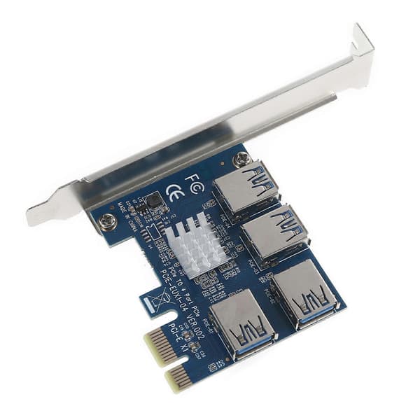 PCI-E 1x - 4x -sovitinkortin laajennuskortti PCI-E 1 - 4 USB 3.0 -sovitinkortti