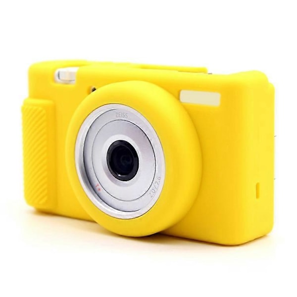 Yhteensopiva Sony ZV-1F / ZV-1 / ZV-1 II pehmeä silikonikotelo kameran suojus naarmuuntumista estävä suojus pudotussuoja Yellow