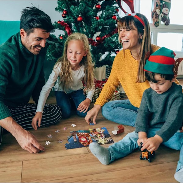 24 päivän joulun adventtikalenteri 1008 kappaletta joulupalapelin lähtölaskenta sokea laatikkolelu C