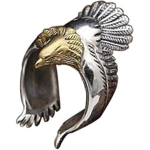 Unik Flyvende Ørne Biker Ring Cool Punk Herre Dyre Vintage Åben Ring Smykker