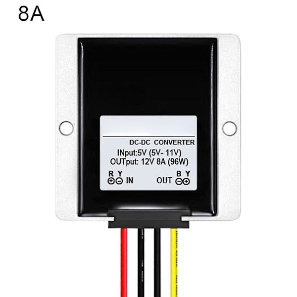 DC-DC 5V-11V til 12V 10A/8A/5A ABS Boost Modul Strømforsyning Step-up Adapter Q