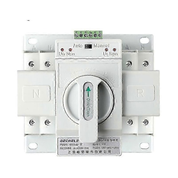 Automatisk omkopplare - 1st 220v 63a 2P dubbel ström automatisk omkopplare min