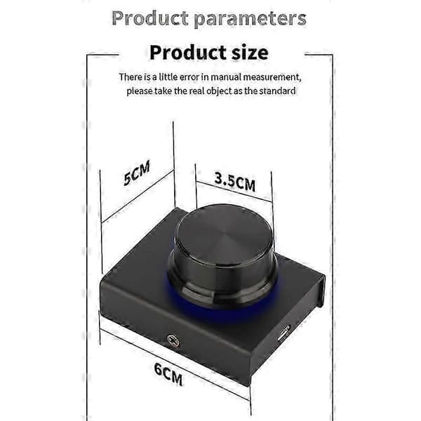 USB Computer Volume Controller Multimedia PC Højttaler Ekstern Lydstyrkekontrol Justeringsknap Udskiftningstilbehør