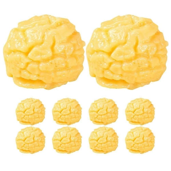 10 stk. Simulerte Popcorn Modell Ornamenter Kunstig Snacks Mat Modell Miniatyr Falske Popcorn Rekvisitter