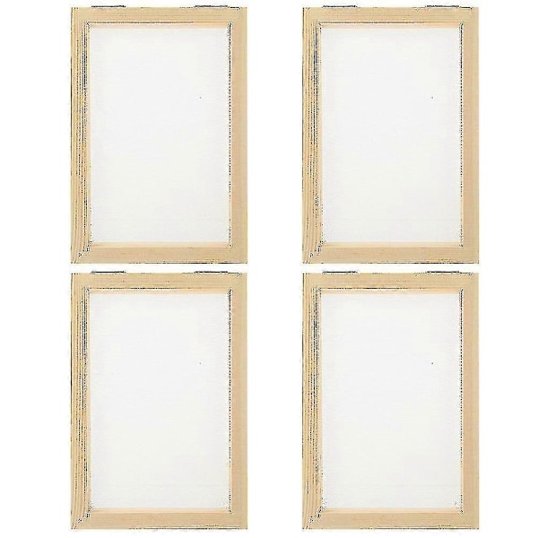 4 kpl Paperinvalmistuskehys DIY Paperinvalmistuskehys Paperinvalmistus Puukehys Puupaperikehys-ZZY