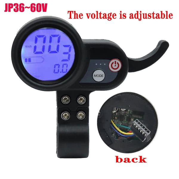 Ebike LCD Display med Accelerator Universal til Elektrisk Scooter, 52v haoyi