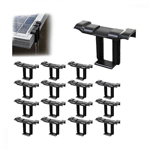 16 stk. 35 mm solpanel vanddrænclips, PV-modulclips dræner fotovoltaisk panel vand DNH
