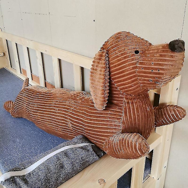 Søt klemmekos med plysj, kortbeint dachshund, fylt putekolleksjon for hjemmet og kontoret