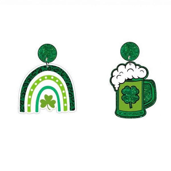 Dame Smykker St. Patricks Dag Ørestikker Hængeøreringe Vedhængsøreringe