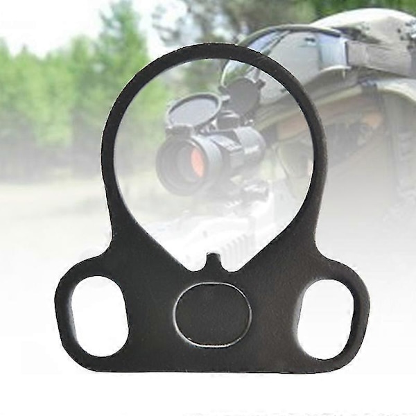 Sling Plate Två-rings Långvarig Användning Standard Stål Sling Loop för Utomhusvandring Camping Klättring-ZZY