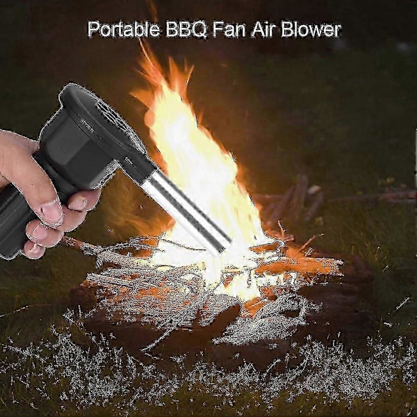 Elektrisk grillfläkt & blåsbälgset för eldstad och grill - Effektivt luftflöde för optimal matlagning
