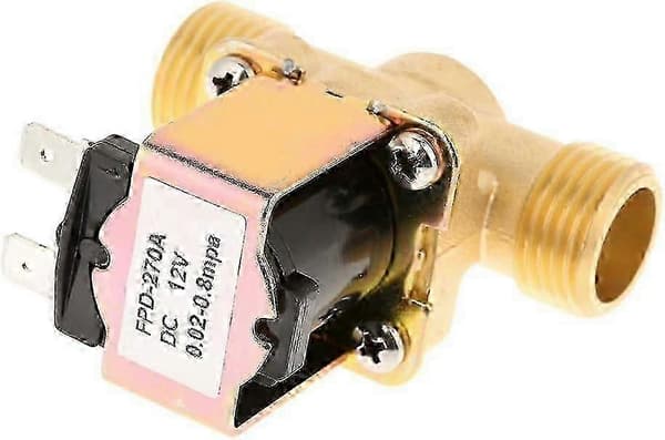 12V 1/2 Solenoidventil - Elektrisk mässingsventil för bevattning (Normalt Stängd) Edition d