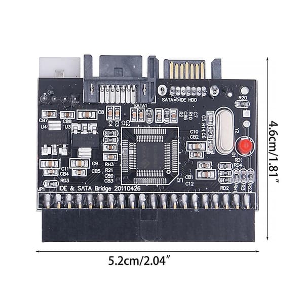 Bi-Directional IDE til SATA-konverter for PC-stasjonær Høy ytelse og pålitelig IDE til SATA-adapter Riser-kort
