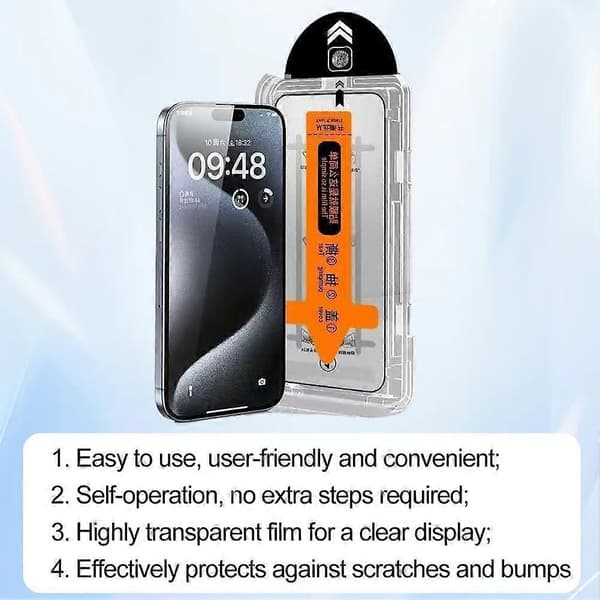 Pölytön Helppo Asennus Näytönsuoja iPhone 17 16 Pro Max/17 Pro/17 A