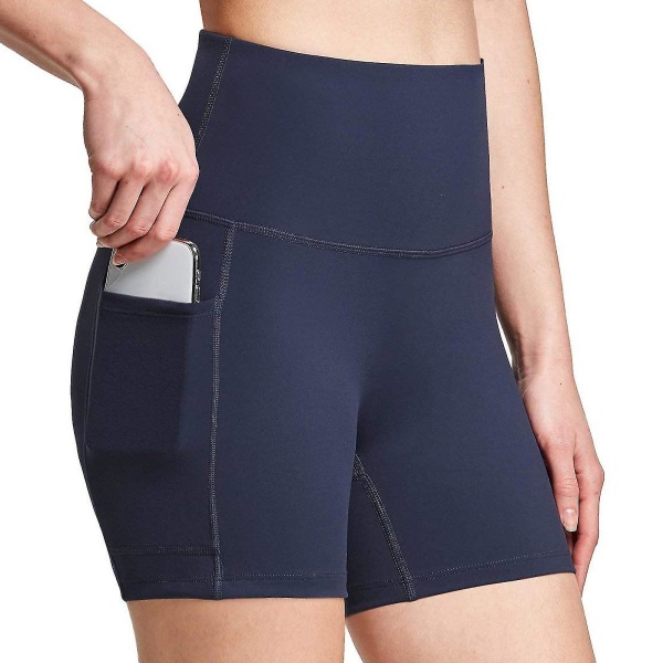 Tflycq Naisten Treeni Leggingsit Fitness Urheilu Juoksutaskut Leggingsit Jooga Housut Blue M