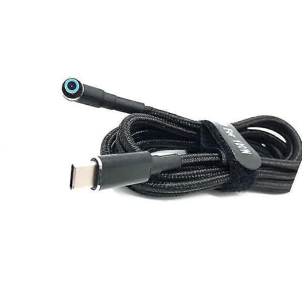USB-C til Laptop Ladeadapter Type C til DC 4,5 x 3,0 mm Konverter 100W PD Strømlader