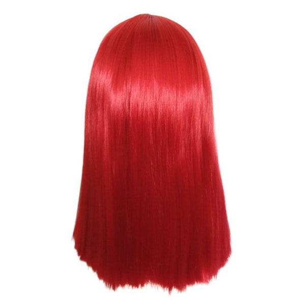 Mardrömmen före jul Sally Wig Rött rakt hår Cosplay rekvisita Medium