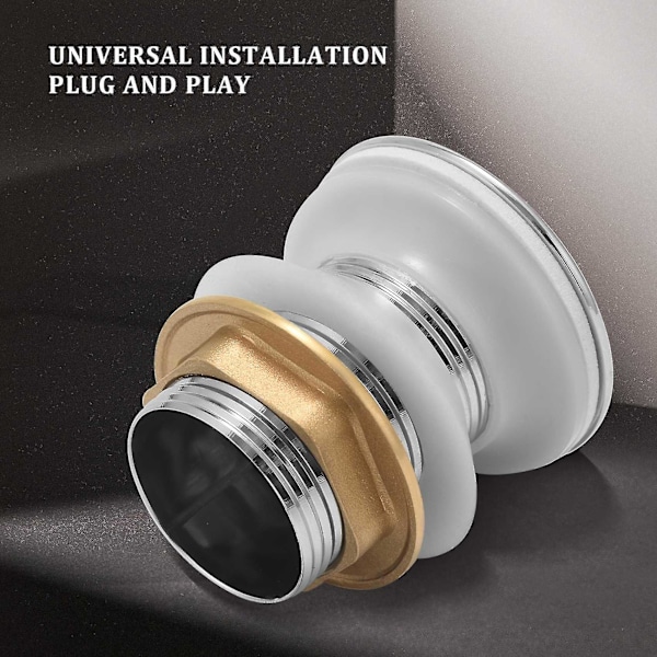 8 cm Plug Pop-up For Automatisk Vask Servant Uten Overløp