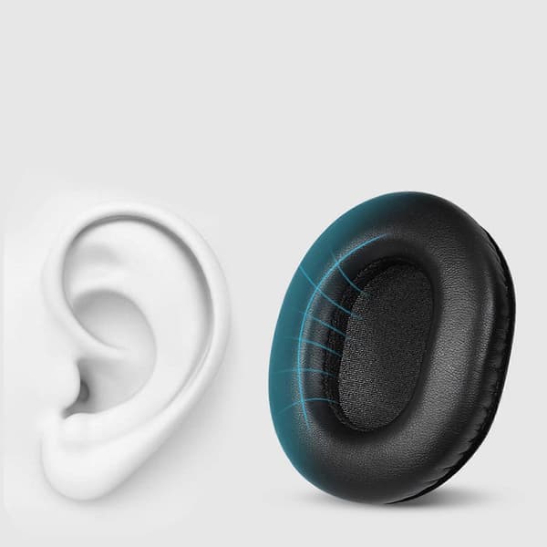 Huvudband Öronkuddar i Läder för Audio Technica ATH M70X Headset Öronmuffar
