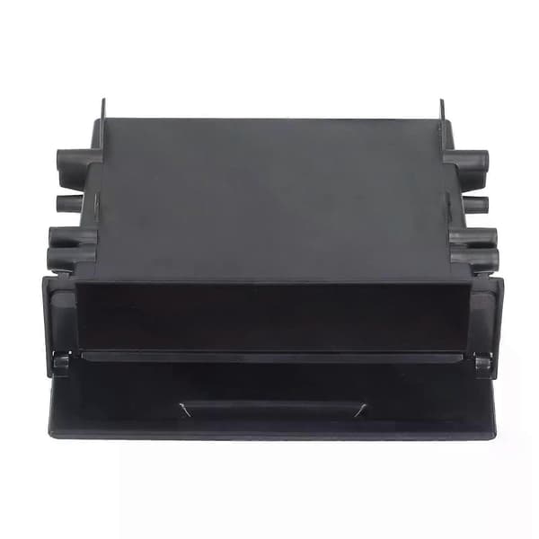 1DIN Bilradio Opbevaringsboks Multi Anvendelse ABS Sort Indvendig Organizer Erstatning for Mitsubishi