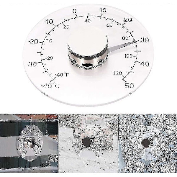 Väggfönstertermometer, hushållstransparent termometer - SHENSHEN