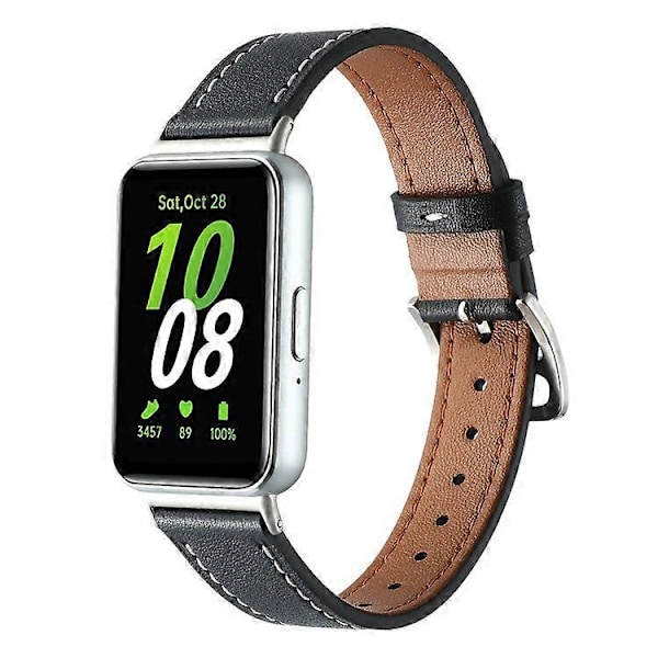 Kompatibel med Samsung Galaxy Fit3 Ægte Læder Urrem Udskiftning Blue